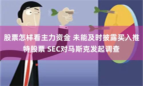 股票怎样看主力资金 未能及时披露买入推特股票 SEC对马斯克发起调查